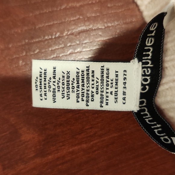 Pale pink cashmere wool sweater - Picture 3 of 4